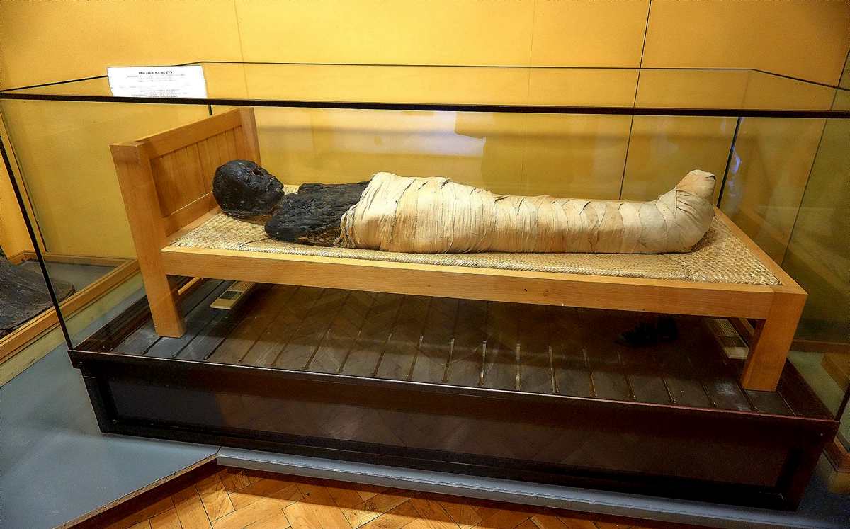 Mumia egipska w muzeum w Raciborzu