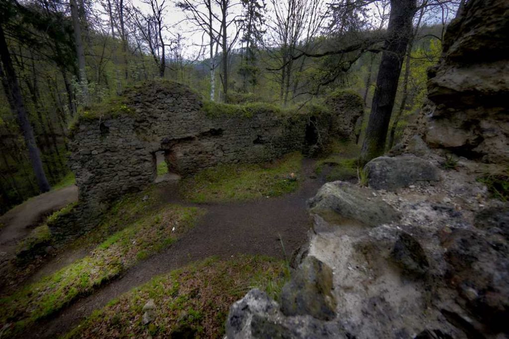 ruiny zamku cisy