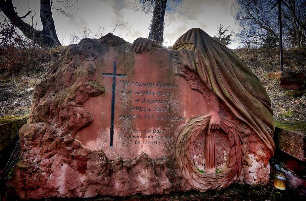 pomnik upamiętniający śmierć górników